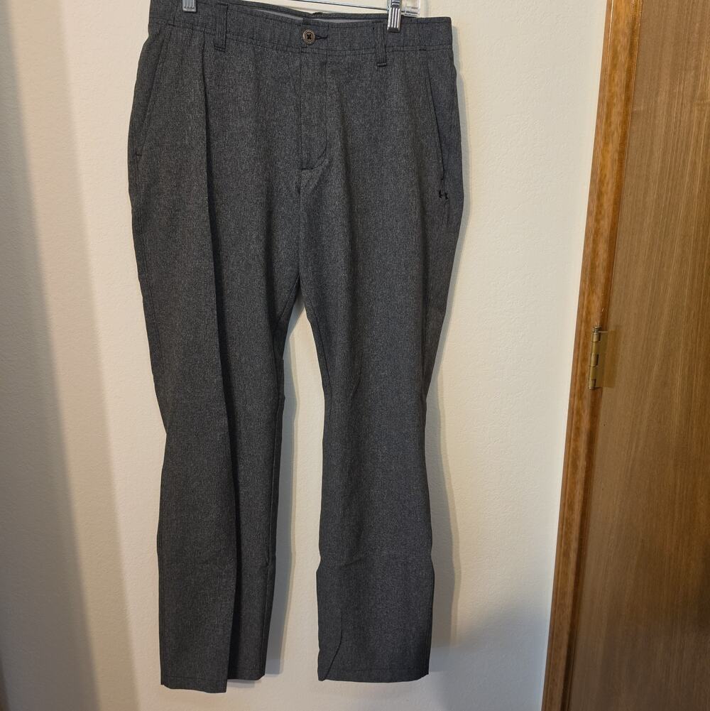 Under Armour Pants Mens 34 x 32 Gray Showdown Performance Straight Leg Golfing